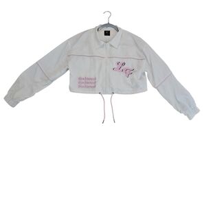 LF White Jacket with Pink Details